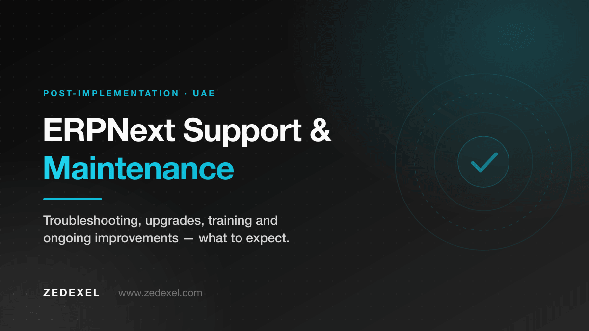 ERPNext Support and Maintenance Services in UAE: What to Expect